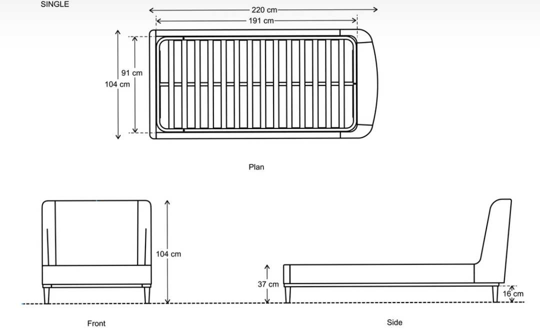 Swyft Bed 02 Teal Single
