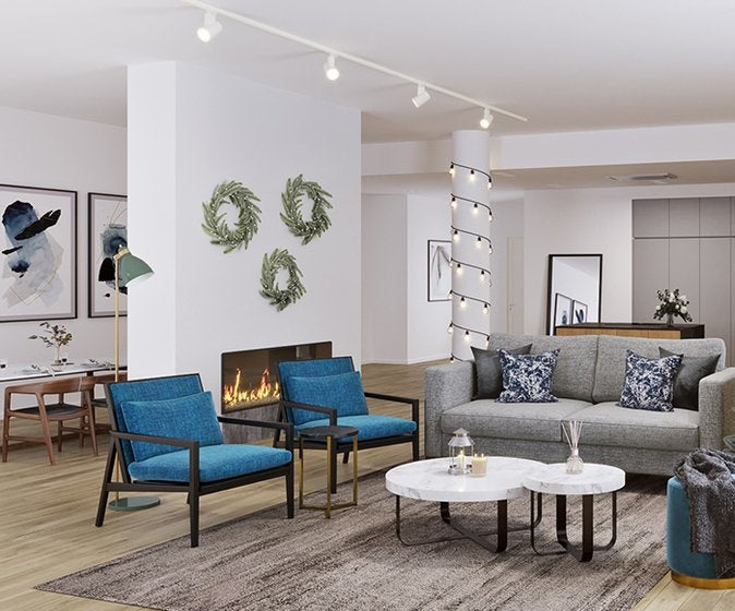 Brooks Armchair Blue